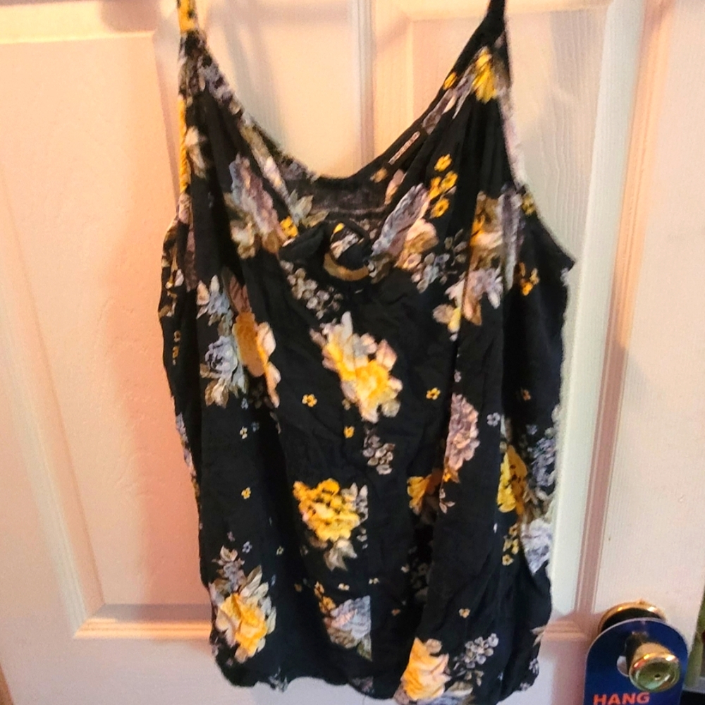 Floral Navy Blue and Yellow Torrid 2